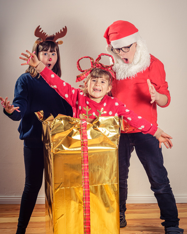 Kinderfotografie zu Weihnachten