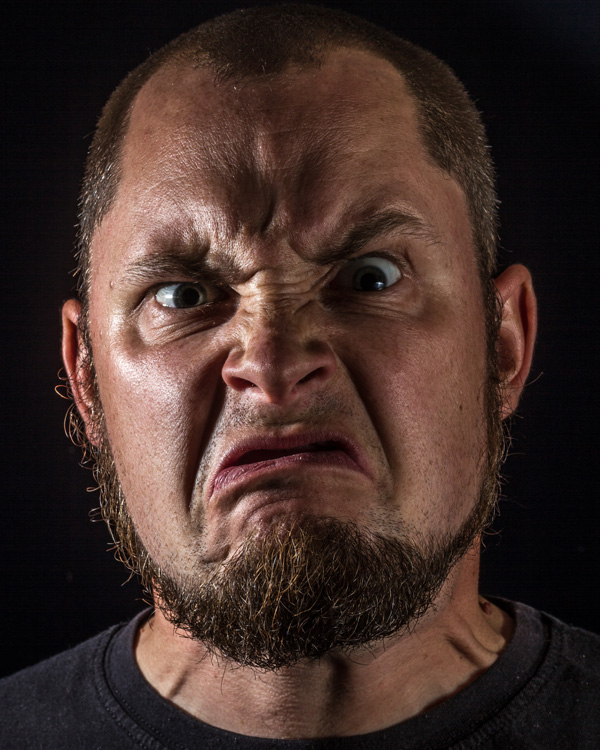 Aggressives Portrait